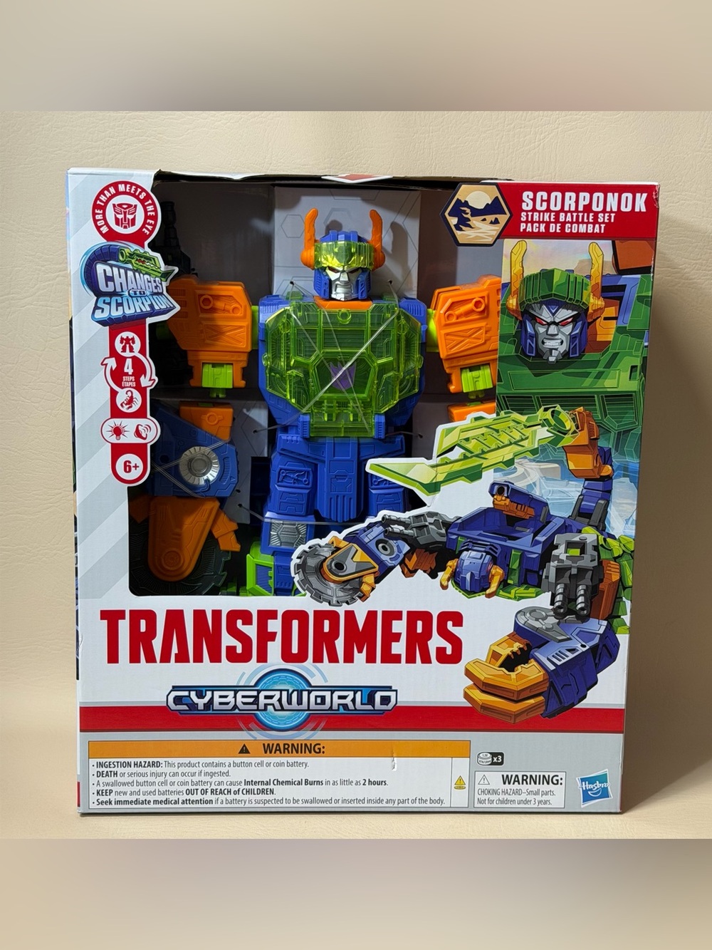 Transformers Toys CYBERWORLD
Scorponok Strike Battle Converting Action Figure